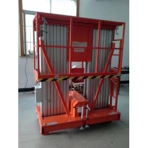 Portable Mobile Aerial Work Platform Vertical Mast Boom Lift 220vac Power Pack