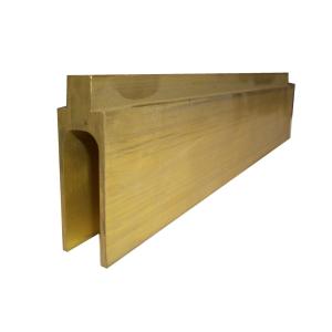 Brass C Channel Sizes Brass Extruding H channel Copper Brass U Channel