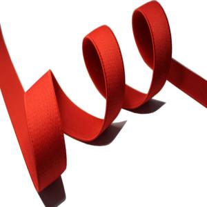 Bodybuilding Latex Resistance Band Polyester Elastic Webbing 2.5cm Red
