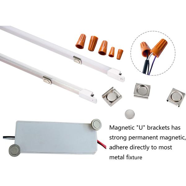 16w 2 Strips LED Magnetic Retrofit Kit Energy Saving Ensured