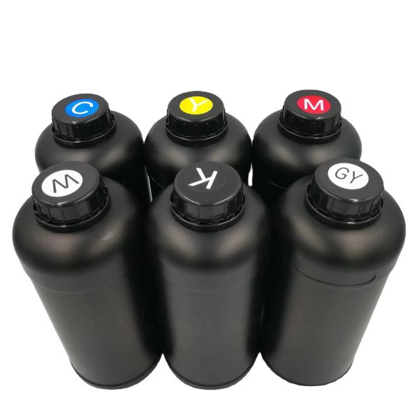 1000ml cmykw Led-UV Ink for Digital Printing inkjet printer i3200 xp600