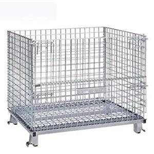 Customized Large 800kg Wire Mesh Storage Cages Foldable Stainless Steel