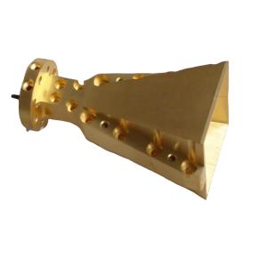 High Isolation Microwave Waveguide Antenna Wr 10 Gold Plating 75x30x29mm