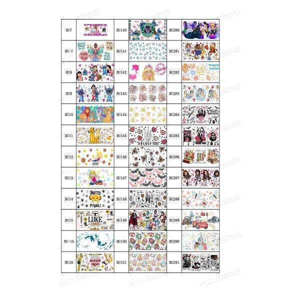 UV Ink AB Film Valentine'S Day Sticker DTF UV Weatherproof