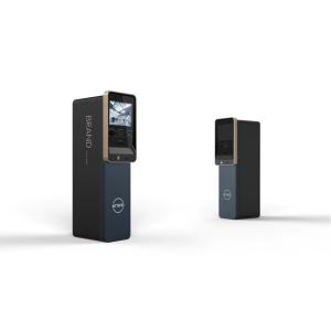 Parking payment kiosk with cash acceptor and card reader