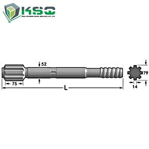 T38 CNC Milling Rock Drilling Tools HL 850 / HL 850S