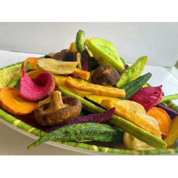 Vacuum Fried Vegetables & Fruits Dehydrated Mixed Dried Fruit Vegetable Chips Snacks