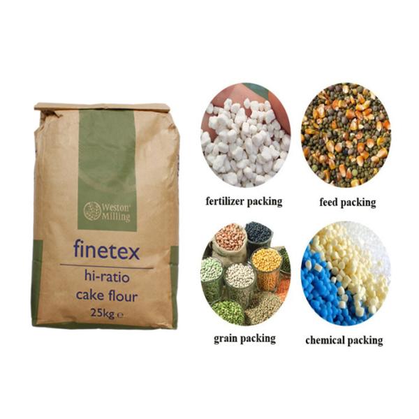 2 Layer Multiwall Kraft Paper Bags Dog Feed Cat Litter Packing