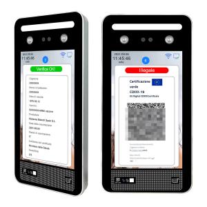 EU QR Code Reader Face Recognition Access Control With C19 App Certificates