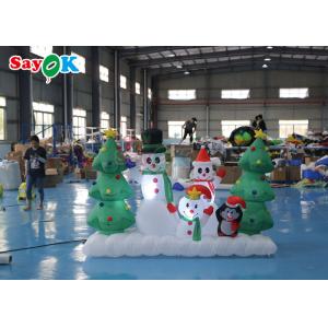 Large Outdoor Lighting Snowman Santa Blow Up Christmas Tree Inflatables Yard