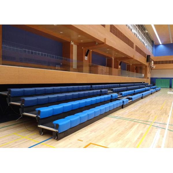 Quality Power Control Retractable Grandstands Retractable Seating System Recessed Polymer Bench for sale