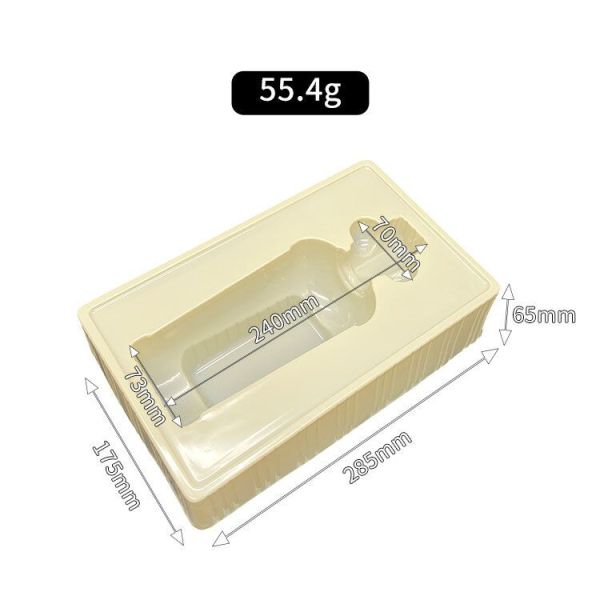Premium Wine Liner Beige Insert Plastic Blister Tray Shockproof Wine Bottle Insert for Gift Packaging
