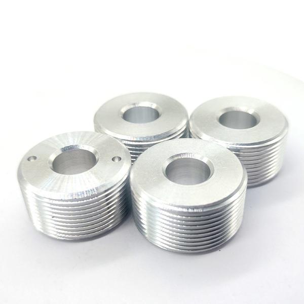 Quality CNC Turning Aluminum Coupling Ring with External Threads for sale