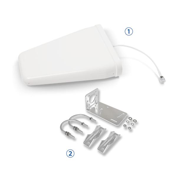 10dBi Gain Logarithm Repeater Antenna For 698-2700MHz 2G 3G 4G Signal Booster