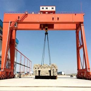 100T Double Girder Gantry Crane Wireless Remote Control Span Customization