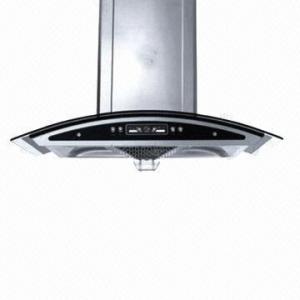 Quality SS range hood with 1.5m aluminum pipe and pushbutton for sale