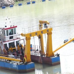 Gold Mining Winch and Spud Carrier Mini Hydraulic Dredger with Low Maintenance