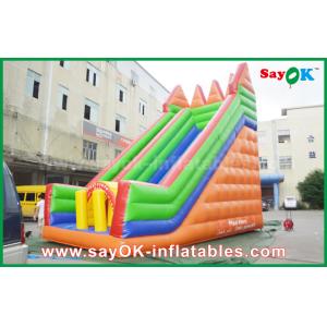 Inflatable Slippery Slide Safety PVC Tarpaulin Inflatable Bouncer Slide Yellow /