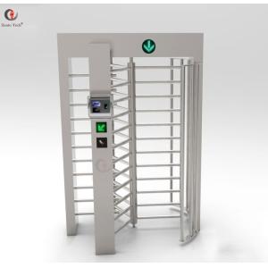 SUS 304 Silver Full Height Security Gate Turnstile Barrier Gate