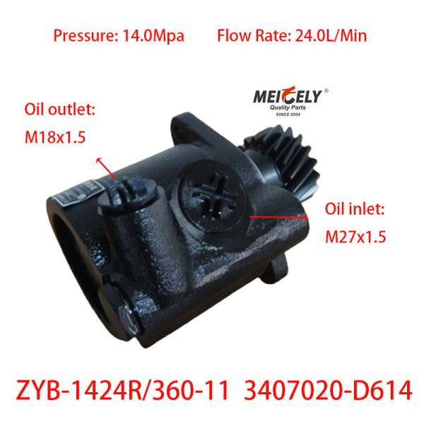 Stock High Quality Faw Steering Pump 3407020-D614 Weichai WP10