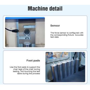 Automatic Furniture Testing Machines , Chair Vertical Force Durability Tester