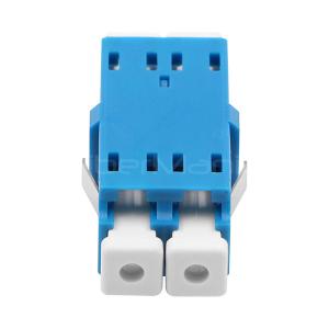 LC To LC Duplex OS2 Single Mode Plastic Fiber Optic Adapter Without Flange