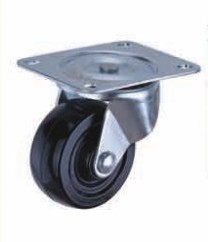 light duty 2" rigid white PP caster USA style, 3 inch rigid industry steel casters caster silver