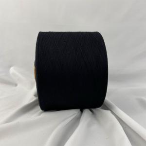 Open End NE 16s/20s Black / Optical White Regenerated Cotton Yarn For Knitting