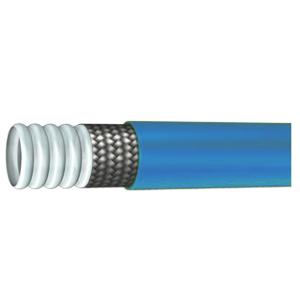 Buy cheap Convoluted PTFE Flexible Hose SS Braided With Blue EPDM Rubber Cover from wholesalers