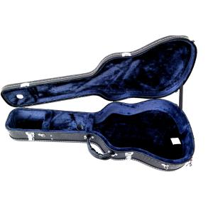 China Popular Shockproof Acoustic Guitar Case Durable Wood Structure Premium Leather Lining on sale