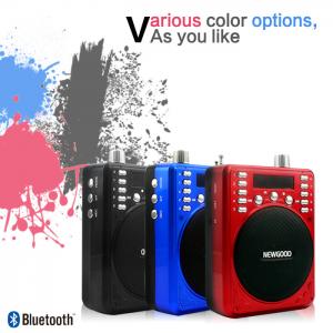 Wholesale 2018 new fashionable Portable Bluetooth Recorder Speaker with FM radio blue black red available from china suppliers