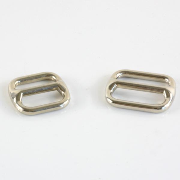 Package Size 3.00cm * 2.00cm * 0.50cm Silver Metal D Ring Tri Glide Slider 20mm 25mm
