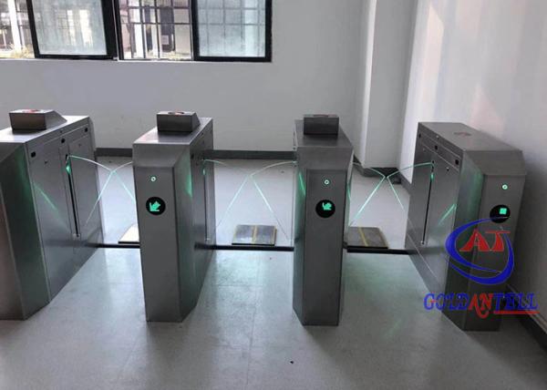 Quality CE Approved Rfid Gate Reader Flap Barrier Gate Access Control System Security Turnstiles Gate for sale