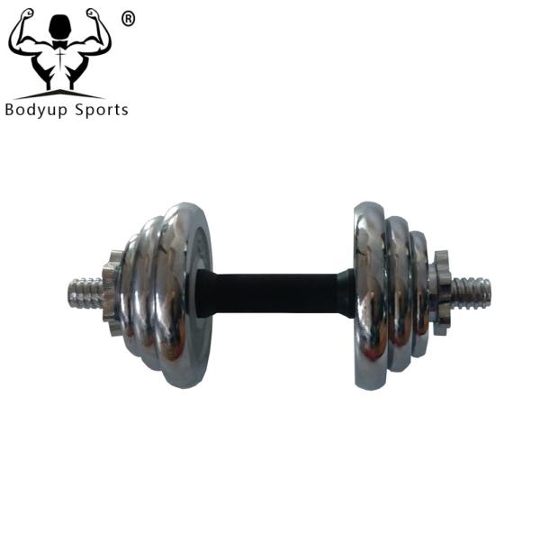 Adjustable Chrome Weight Plates , Fitness Gear Weight Plates For Dumbbell