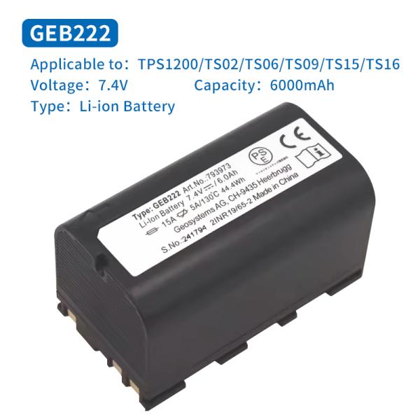 7.4V 4400mAh Li-ion GEB221 Battery for Leica TS02 TS06 TS09 TPS1200