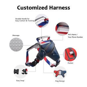 Adjustable Reversible Soft Breathable Pet Smart Harness