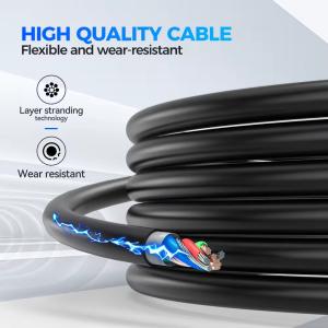 16A 3.7kW 1 Phase EV Charger with Cable Waterproof for Electric Vehicles White