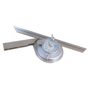0-360 Degree Stainless Steel Dial Bevel Protractor Instrument