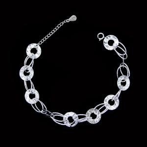Wholesale Customized Plain Silver Bracelet / Extension Chain Silver Ankle Bracelet from china suppliers