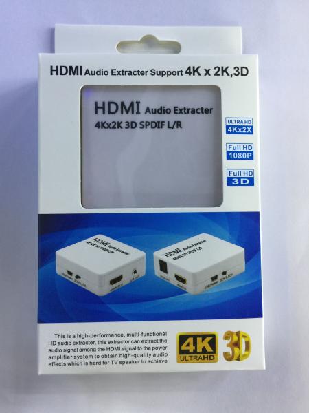 Quality HDMI Audio Extractor 4Kx2K 3D SPDIF L/R Support HDMI 1.4 and DHCP 1.4 for sale