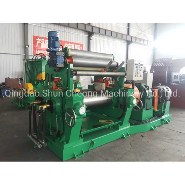 Rubber open mixing mill with Automatic Stock Blender
