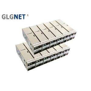 100G Ethernet Sfp Cage Connector 2x6 Stacked Quad Small Form - Factor Pluggable