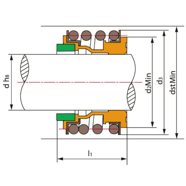 Mg1 Hot Water Pipe Pump Silicon Carbide Mechanical Seal Water Pump Seals With G60 Seat