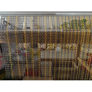 Door Decorative Chain Link Curtain Aluminum Insect & Fly Screen 1.9 Mm Wire