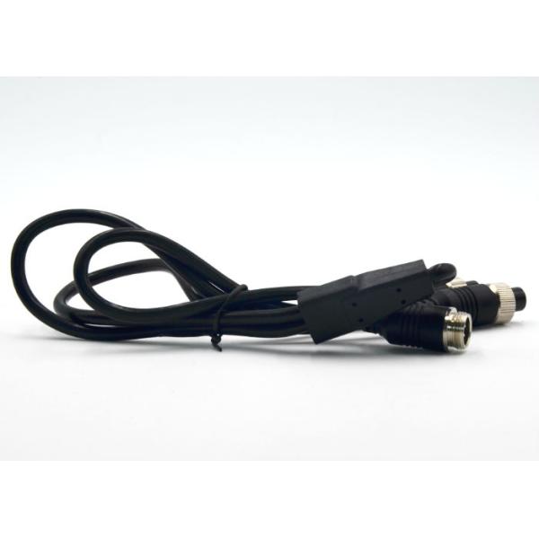 4 Pin Aviation Cable / Video Audio Extend Cable For CCTV Camera DVR