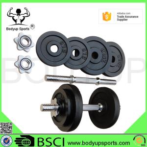 Adjustable Dumbbell Weight Plates , Black Paint Cast Iron Weight Plates