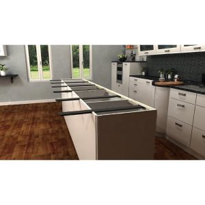 290g Custom Aluminum Hidden Island Support Bracket Customized Design