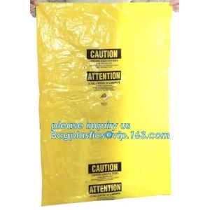 LDPE Asbestos Bags Transparent / Clear - Plain or Printed, Printed Asbestos Bag,