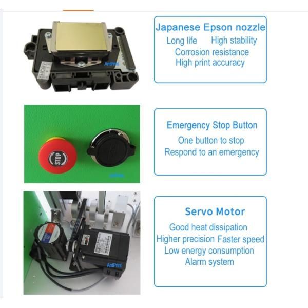 pigment ink 360X720dpi Direct Wall Inkjet Printer 5m2/h