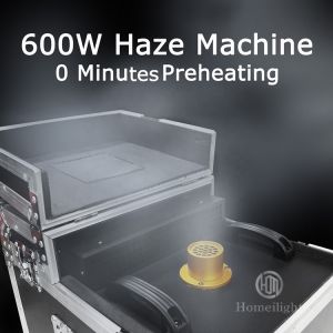 600W Haze Machine Dual Hazer Fog Machine Smoke Machine DMX512 With Flightcase